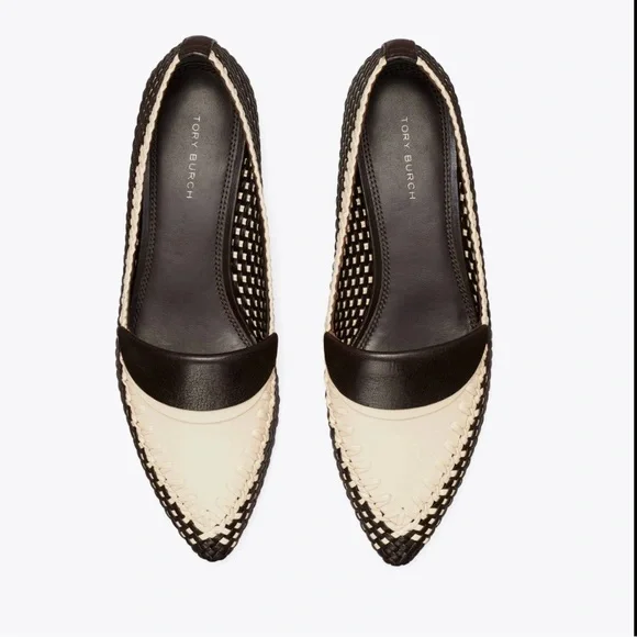 ‼️NEW TORY BURCH Envelope Loafer Woven Raffia Coco/New Cream US 8 - Picture 4 of 14